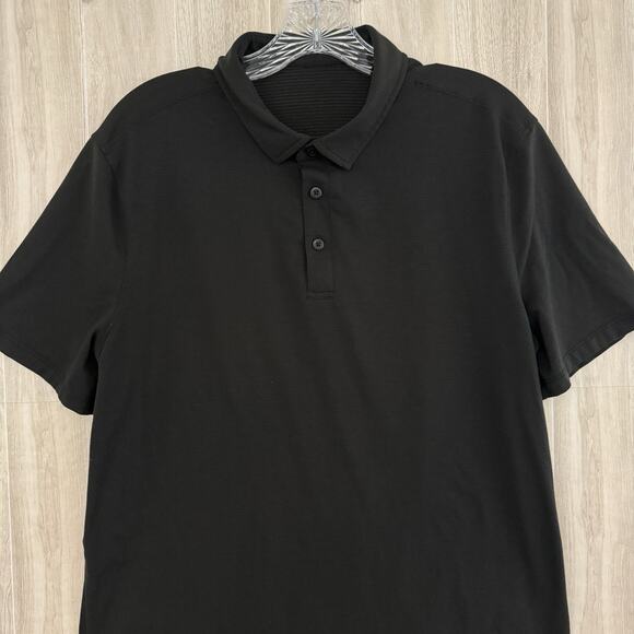 Lululemon Polo Shirt Mens Medium Golf Performance Evolution Tech Pique Faded - Picture 6 of 13